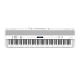 Roland FP-90X 88-Key Digital Piano (White) w/Headphones, Adjustable Stand Bundle