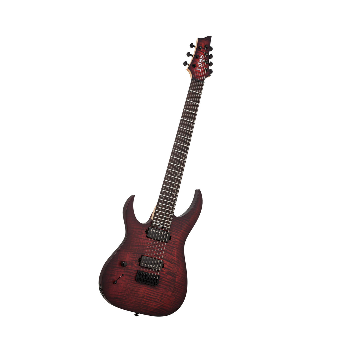 Schecter Sunset-7 Extreme 7-String Electric Guitar (Left-Handed, Scarlet Burst)