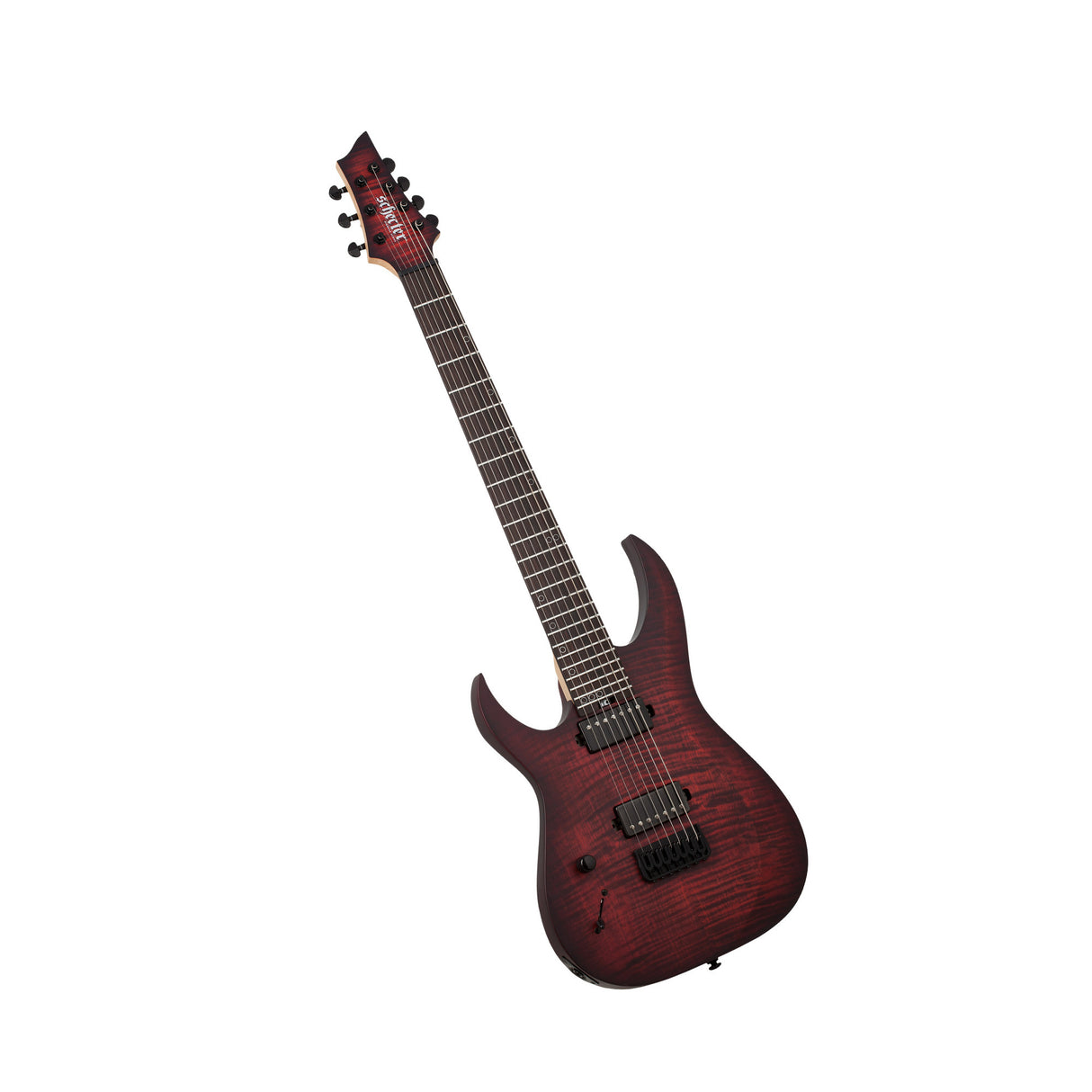 Schecter Sunset-7 Extreme 7-String Electric Guitar (Left-Handed, Scarlet Burst)