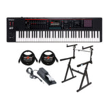 Roland FANTOM-07 76-Key Workstation Synthesizer Keyboard w/Keyboard Stand Bundle
