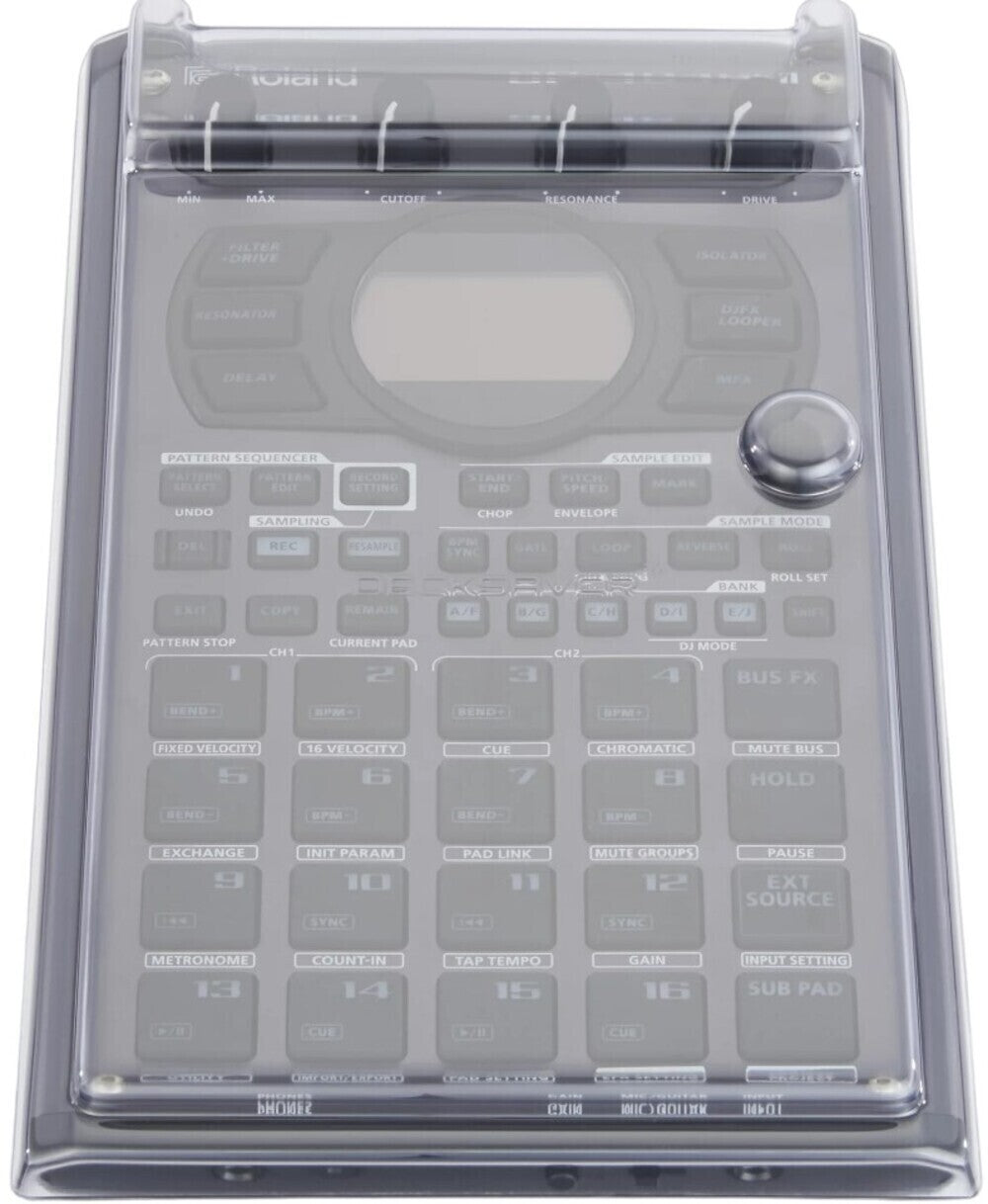 Decksaver Custom-Molded Polycarbonate Shell Slim Cover for Roland SP-404 MK2 Sampler and Effector
