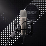 Rode NT1 5th Generation Condenser Microphone, SM6 ShockMount, Pop Filter, Silver