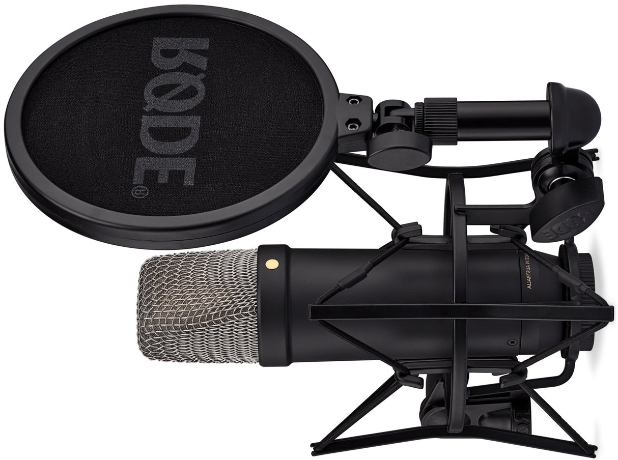 Rode NT1 5th Generation Condenser Microphone, SM6 Shock Mount, Pop Filter, Black