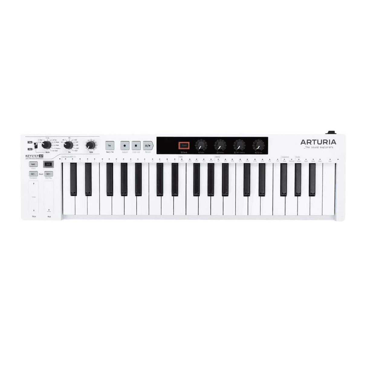 Arturia KeyStep 37-Key Controller/Sequencer with Decksaver Cover and MIDI Cables