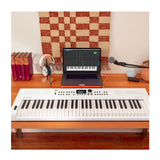 Roland GO:KEYS 5 White Keyboard with Stand, Bench, Pedal, and Headphones - 8