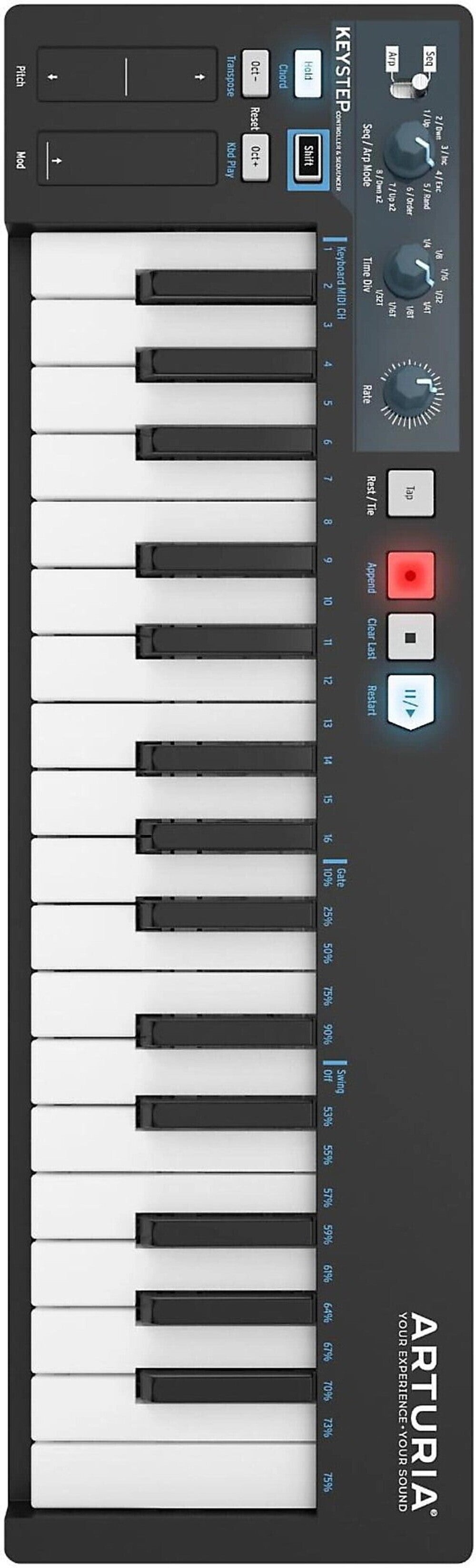 Arturia Keystep 32-Key BLACK Edition with Cables