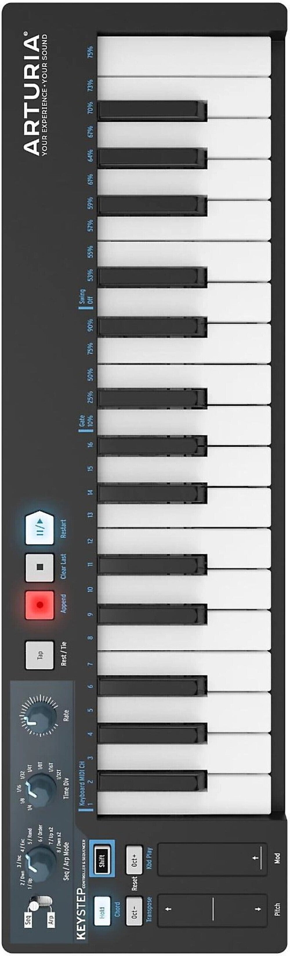 Arturia Keystep 32-Key BLACK Edition with Cables