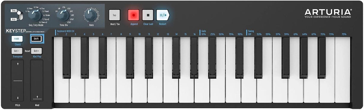 Arturia Keystep 32-Key BLACK Edition with Cables