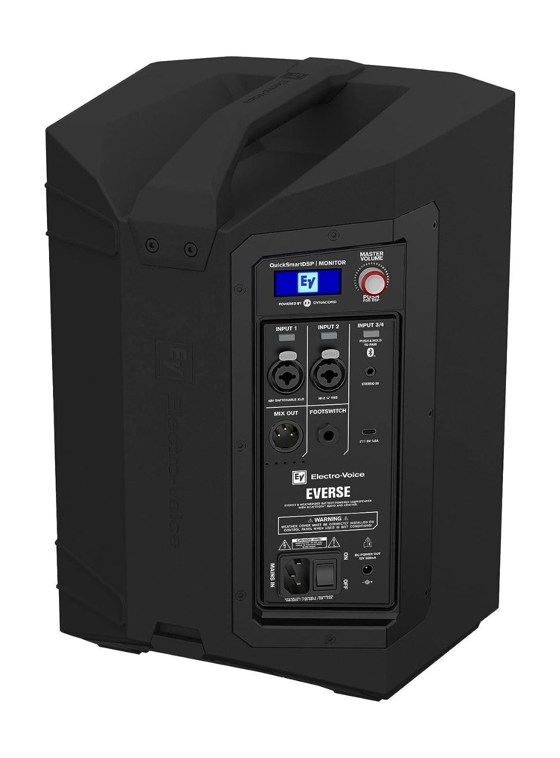 Electro-Voice EVERSE 8 2 Way Black Battery Powered Loudspeaker with Bluetooth