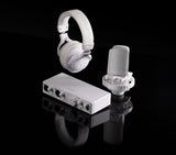 Arturia MiniFuse Recording Pack, White with EF1 Headphones and CM1 Microphone