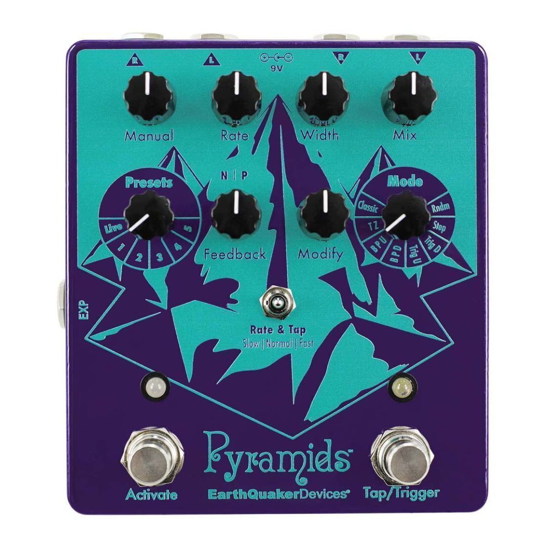 EarthQuaker Devices Pyramids Stereo Flanging Device Guitar Effects Pedal