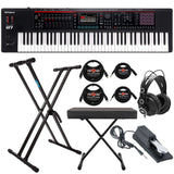 Roland FANTOM-07 76-Key Workstation Synthesizer Keyboard w/Stand, Bench Bundle (Open Box)