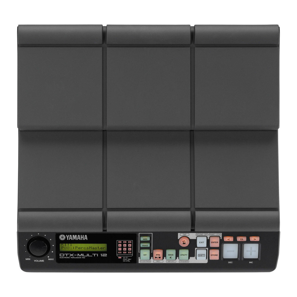 Yamaha DTXM12 12 Trigger Pads Expandable Electronic Percussion Pad (Black)