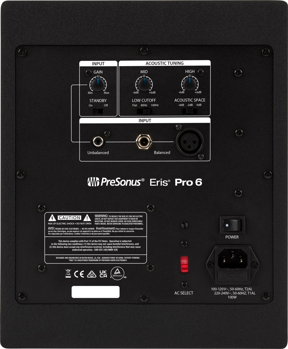 PreSonus Eris Pro 6 6-inch Active Coaxial 2-way Studio Monitor