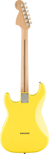Fender Limited Edition Tom Delonge Stratocaster Graffiti Yellow Electric Guitar