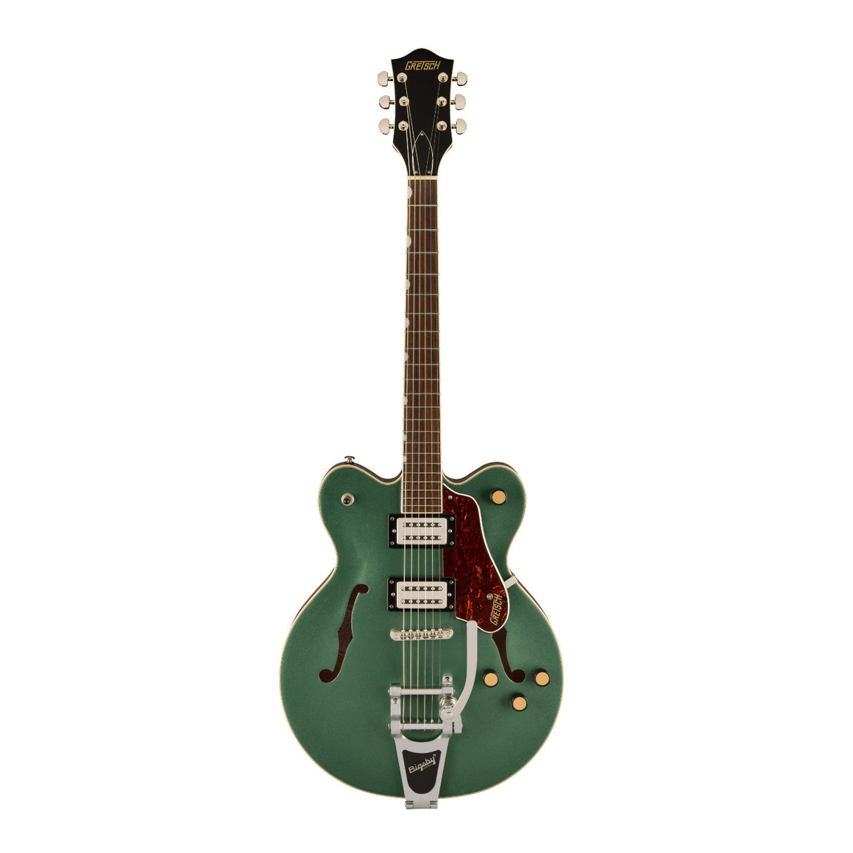Gretsch G2622T Streamliner Center Block Double-Cut Guitar (Steel Olive) Bundle