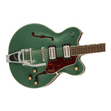 Gretsch G2622T Streamliner Center Block Double-Cut Guitar (Steel Olive) Bundle