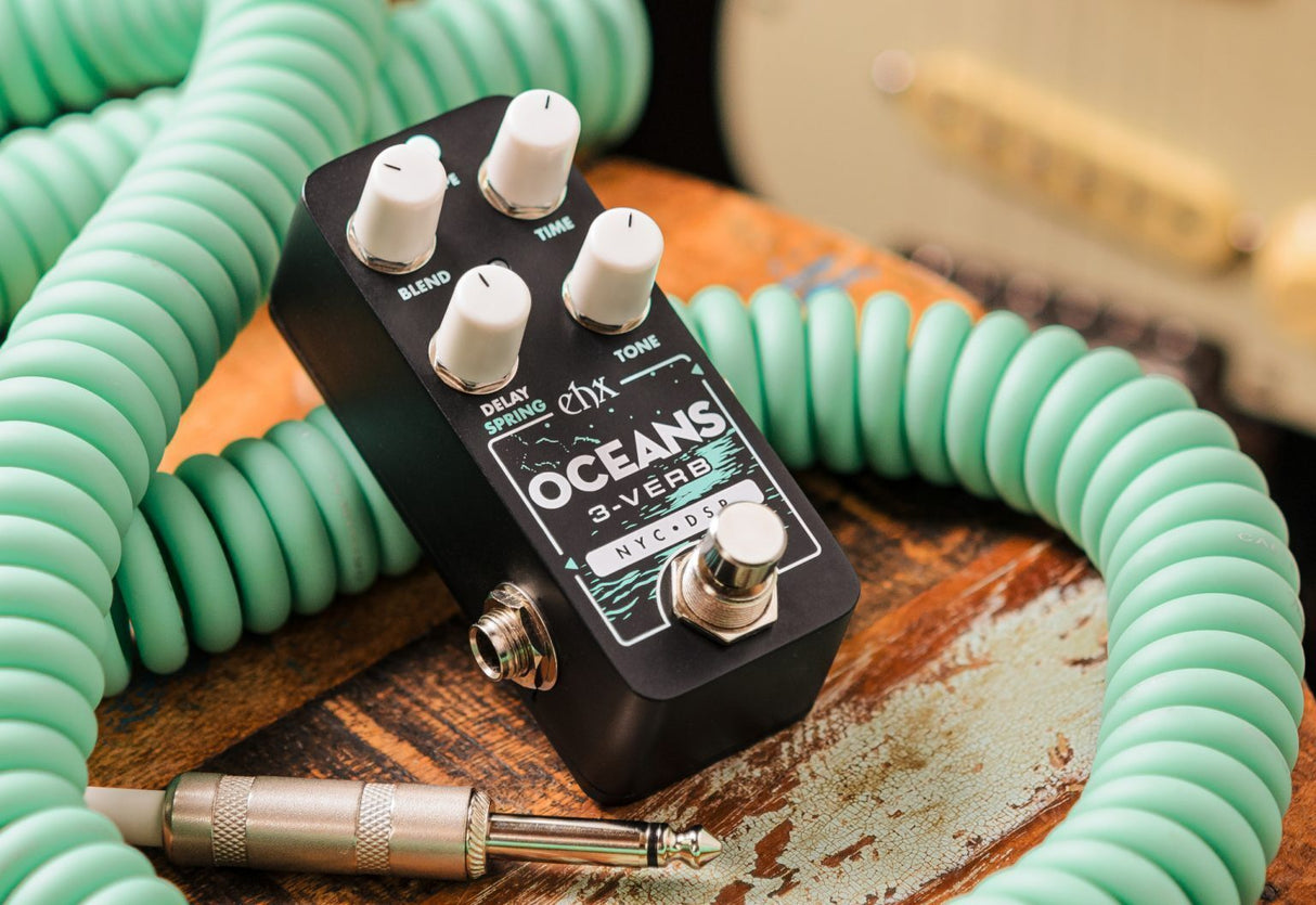 Electro Harmonix Pico Oceans 3-verb Reverb Guitar Effects Pedal