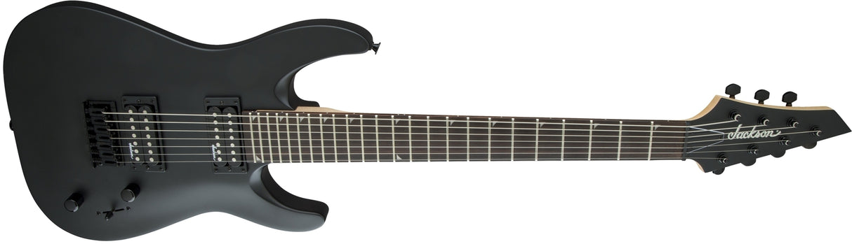 Jackson JS Series Dinky Arch Top JS22-7 DKA HT, Satin Black Electric Guitar