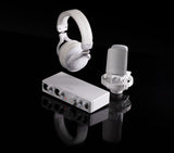 Arturia MiniFuse Recording Pack (White) with Studio Monitor, Pads and Cables