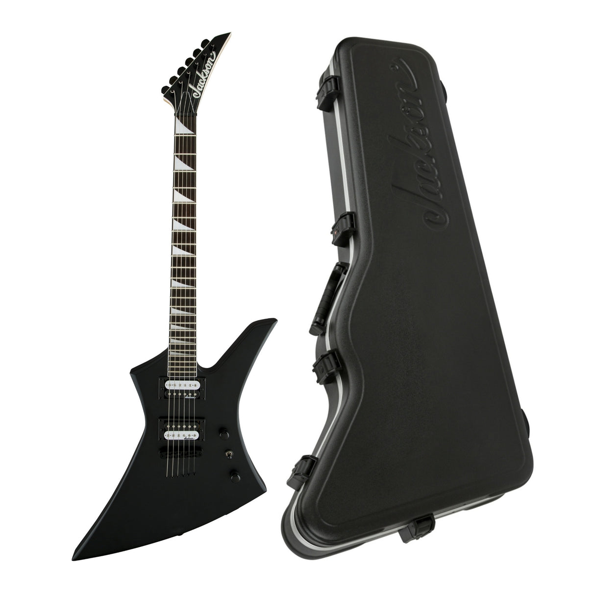 Jackson JS Series Kelly JS32T Electric Guitar (Satin Black) with Molded Case