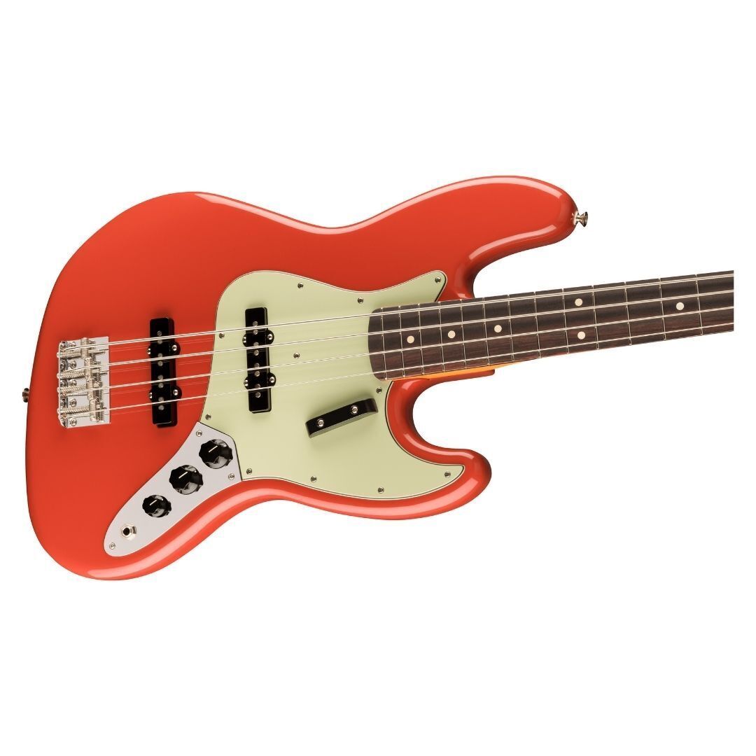 Fender Vintera II 60s Jazz Bass,  Fiesta Red Bass Guitar