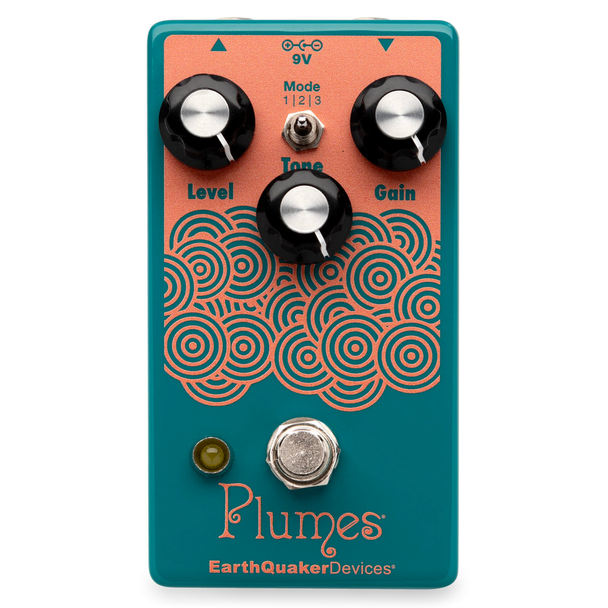 EarthQuaker Devices Plumes Small Signal Shredder Overdrive Pedal Water Blue