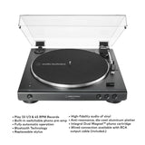 Audio-Technica AT-LP60XBT Bluetooth Stereo Turntable (Black) with Speakers Pairs