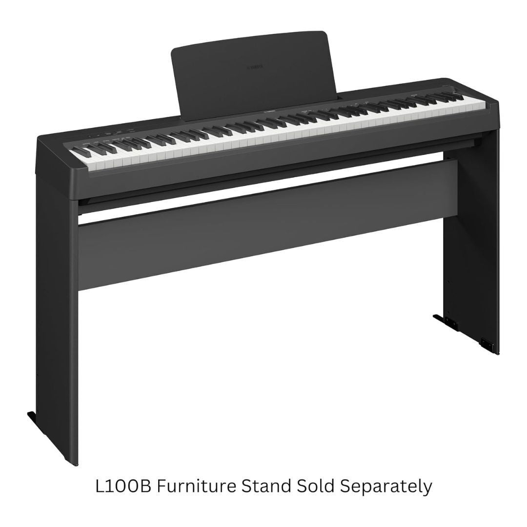 Yamaha P143B 88-Key Weighted Action Digital Piano with PA150 Adapter, Black