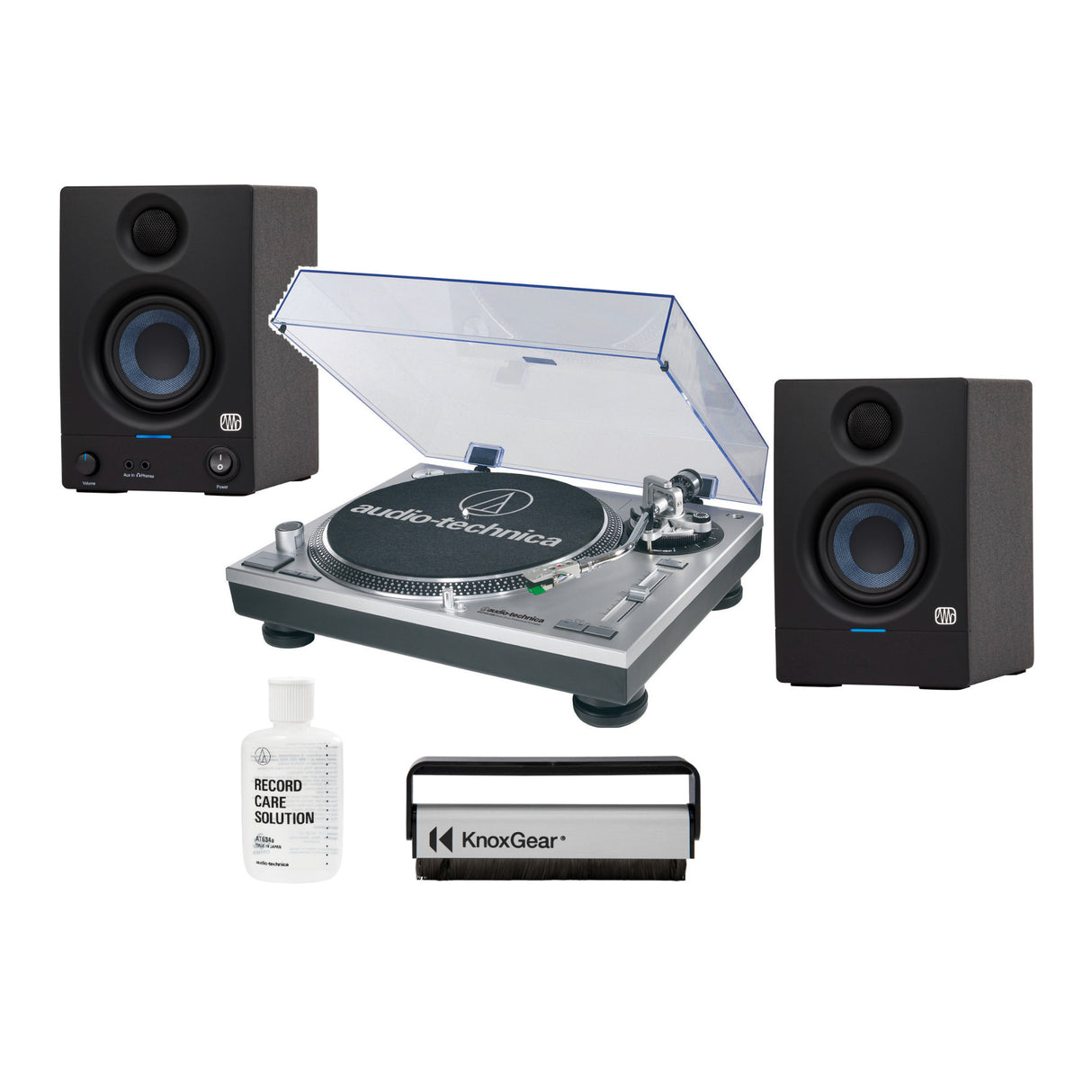 Audio-Technica Direct-Drive Professional Turntable (USB and Analog, Silver)
