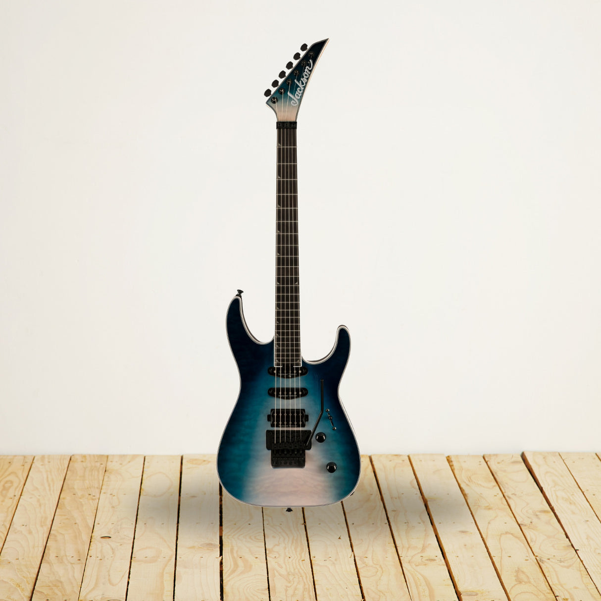Jackson Pro Plus Series Soloist SLA3Q Electric Guitar (Polar Burst) with Case