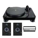 Audio-Technica AT-LP7 Fully Manual Belt-Drive Turntable with Speakers Bundle
