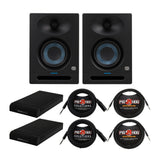PreSonus Eris Studio 4 4.5-Inch Studio Monitors with 1/4-Inch TRS Cables Bundle