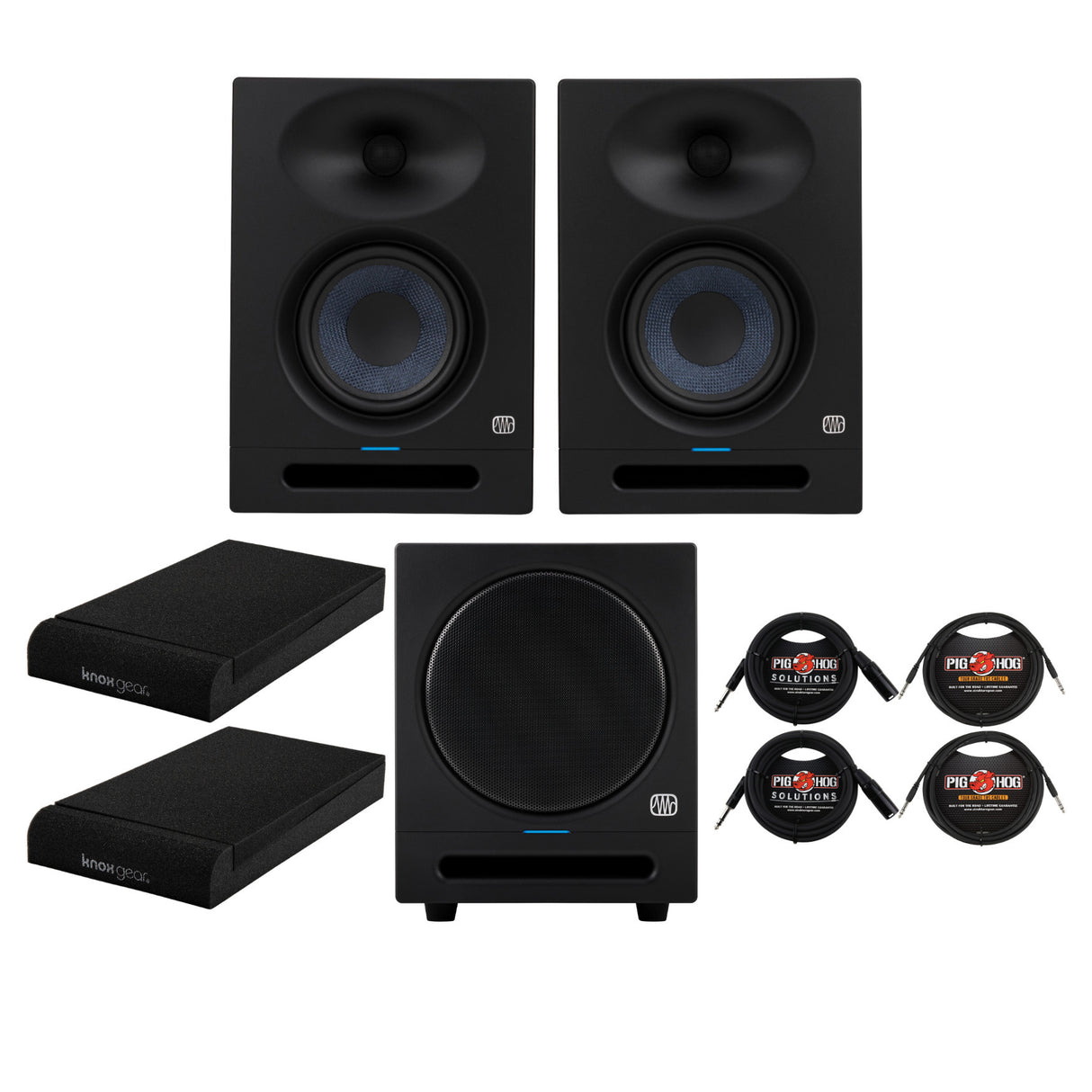 PreSonus Eris Studio 4 4.5-Inch Monitors with Bluetooth Subwoofer Bundle