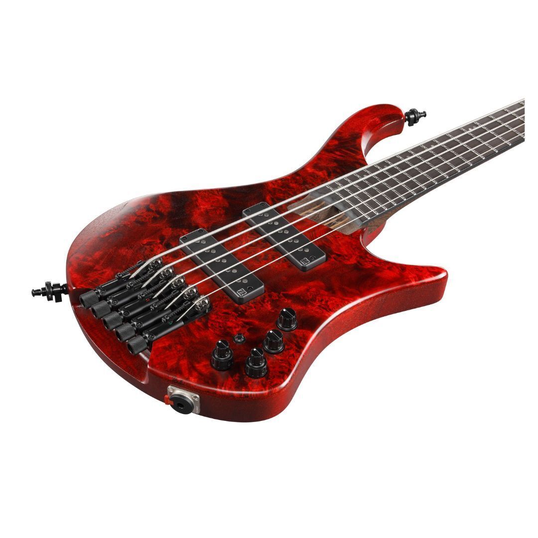 Ibanez EHB1505 EHB Ergonomic Headless Bass 5-String, Stained Wine Red Low Gloss