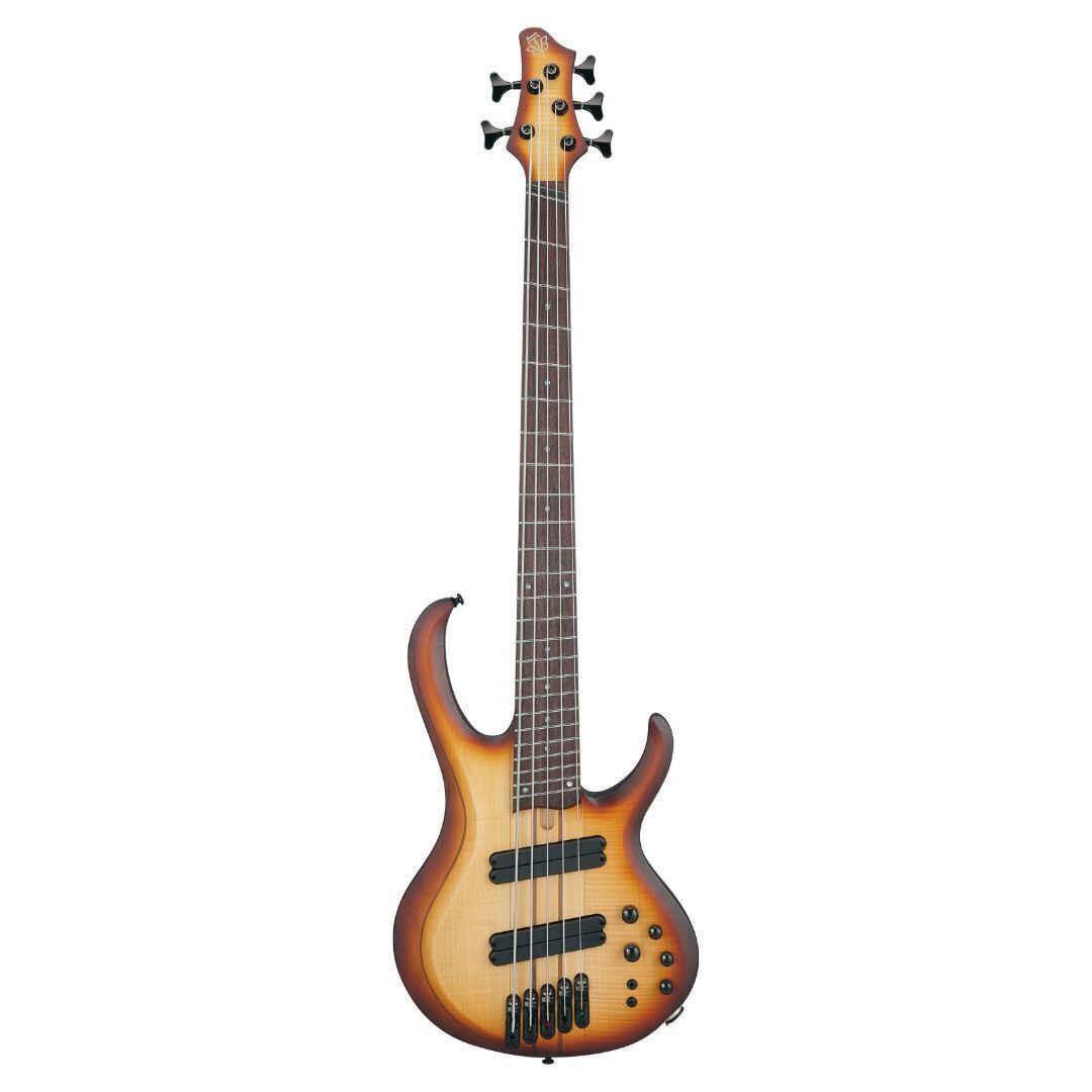 Ibanez BTB705LM BTB 5-String Electric Bass Multiscale,Natural Browned Burst Flat