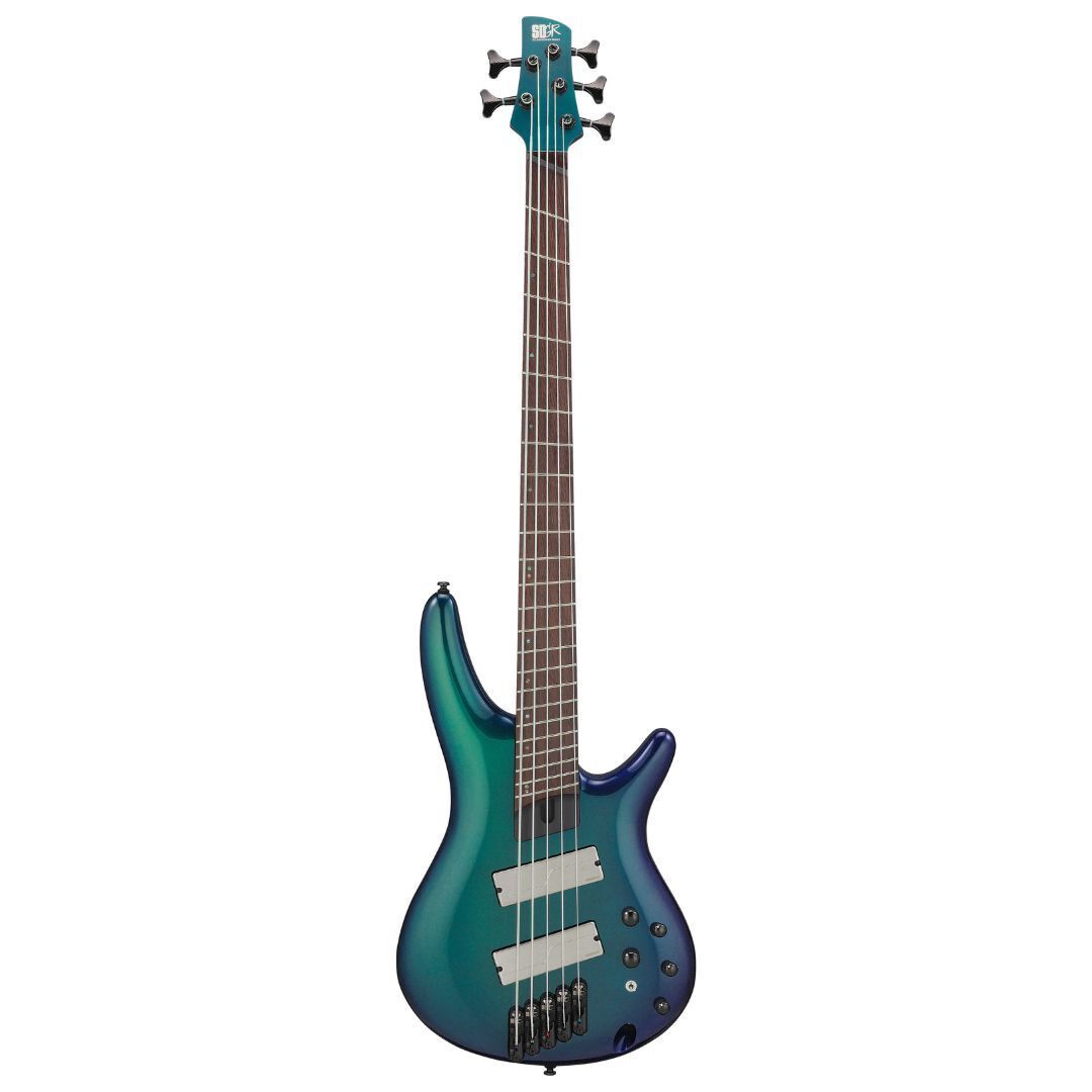 Ibanez SRMS725 SR Bass Workshop 5-String Electric Bass Multiscale,Blue Chameleon