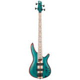 Ibanez SR1420BCGL SR Premium 4  String Electric Bass, Caribbean Green Low Gloss