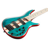 Ibanez SR1425BCGL SR Premium 5  String Electric Bass, Caribbean Green Low Gloss