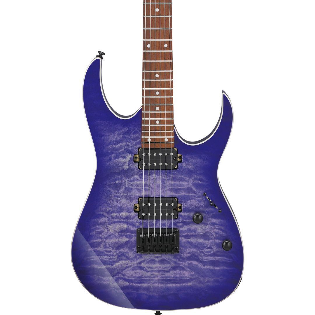 Ibanez RG421QMCBB RG Standard 6 String Electric Guitar - Cerulean Blue Burst