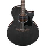 Ibanez AE140WKH Grand Auditorium  Acoustic-Electric Guitar Weathered Black