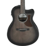 Ibanez AAM70CETBN Auditorium Acoustic-Electric Guitar Transparent Charcoal Burst