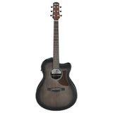 Ibanez AAM70CETBN Auditorium Acoustic-Electric Guitar Transparent Charcoal Burst