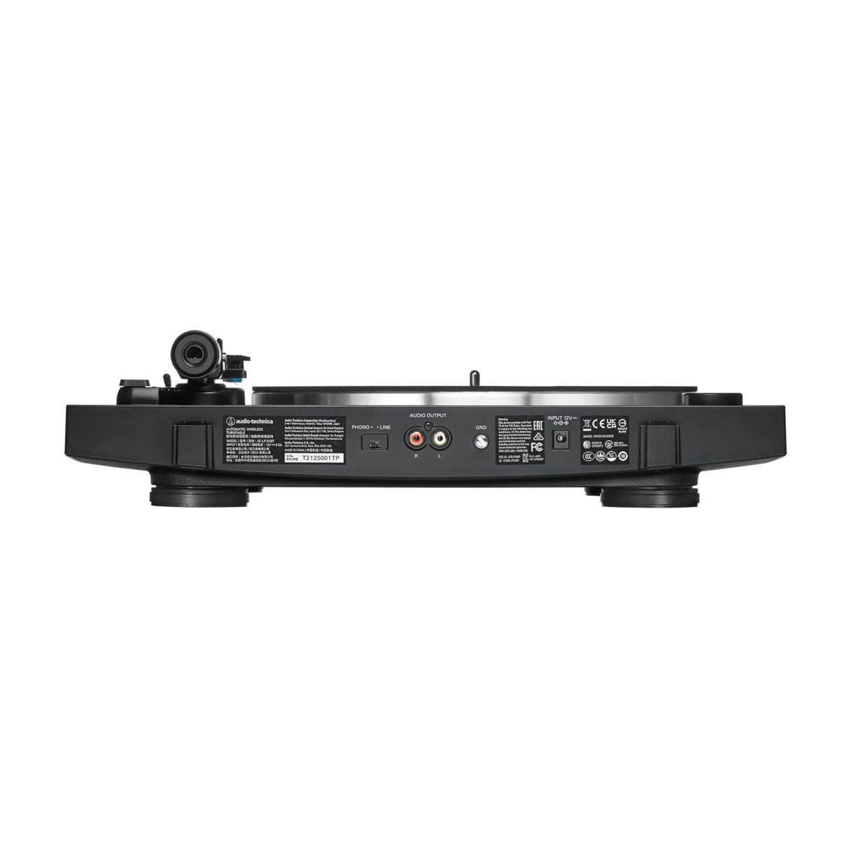 Audio Technica AT-LP3XBT Belt-Drive Turntable (Black) with Studio Monitors Kit