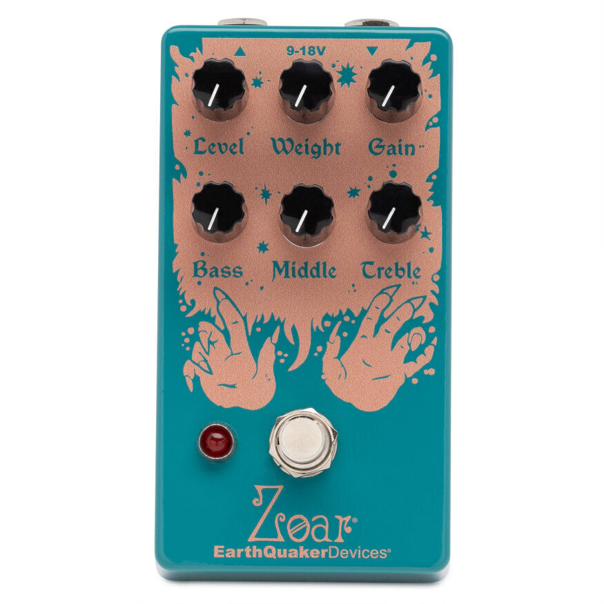 EarthQuaker Devices Zoar Dynamic Audio Grinder Guitar Effects Pedal (Water Blue) (Open Box)