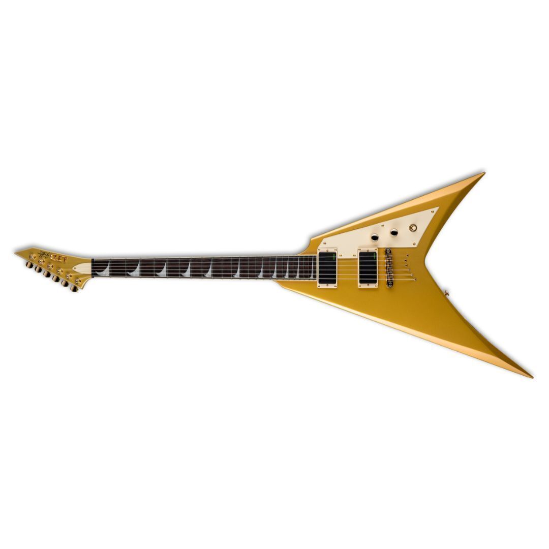 ESP LTD KH-V Kirk Hammett Signature Electric Guitar - Metallic Gold