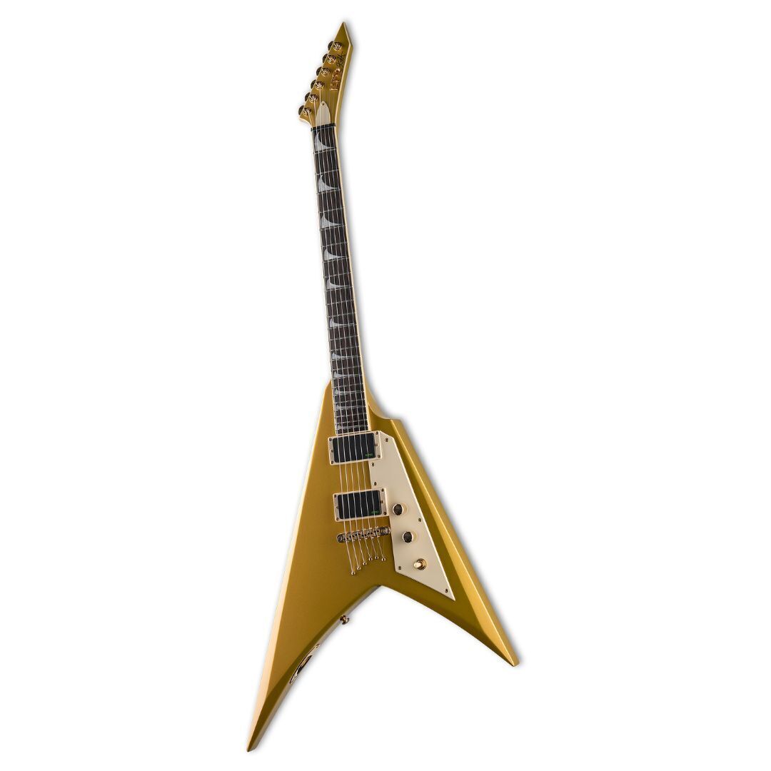 ESP LTD KH-V Kirk Hammett Signature Electric Guitar - Metallic Gold
