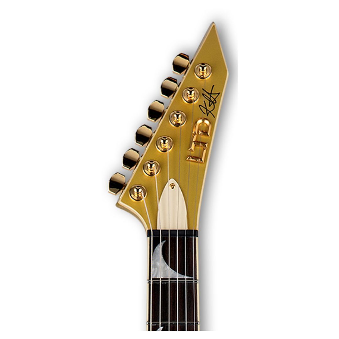 ESP LTD KH-V Kirk Hammett Signature Electric Guitar - Metallic Gold