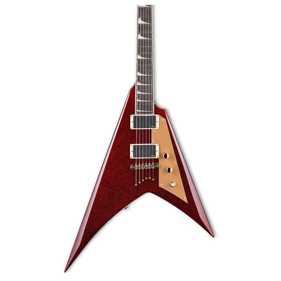ESP LTD KH-V Kirk Hammett Signature Electric Guitar - Red Sparkle
