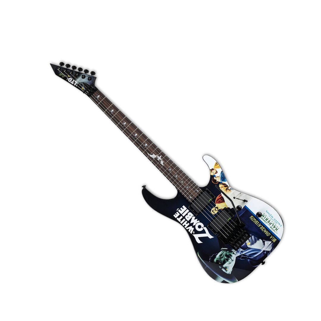 ESP LTD Kirk Hammett Signature KH-WZ White Zombie Electric Guitar (Black)